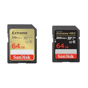 SanDisk SDXC For Camera 64GB Extreme Pro SDHC Class 10 170 MB/s Memory Card