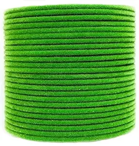 Young Forever-VELVET BANGLES,WATERPROOF QUALITY PACK OF 24, USEFUL FOR ANY OCCASION (PARROT GREEN, 2.6)