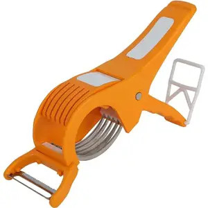 Vegetable & Fruit Multi Cutter & Cutter Sharp Stainless Steel 5 Blade Veg Cutter Bhindi Cutter 1 Pc VC6