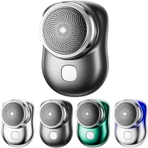 ALI SHIPPING Ecanvas Ultimate Portable Electric Shaver for Men, Rechargeable and Stylishly Multicolo Perfect for Home, Car, and Travel