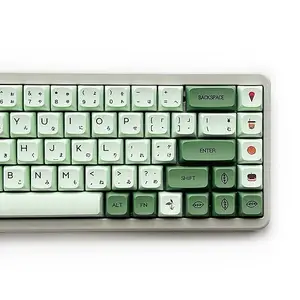 XDK Anime Keycaps 124 Keys(PBT XDA Dye-Sub) Cute Matcha Japanese Keycap Set