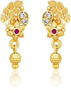 arch fashion Traditional Micron Plated South Screw Back CZ Stud Earrings For Women|Stud Earring