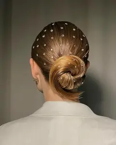 Manrav (Pack Of 395) Medium Size Wedding Hairstyle Design Tools Hair Accessories For Girls And Women Pearl Silver Pearl (colour1)