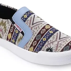 WOAKERS Men's Comfortable & Stylish Casual Shoes (Multicolor, 10) (CLOT5-MULTI)