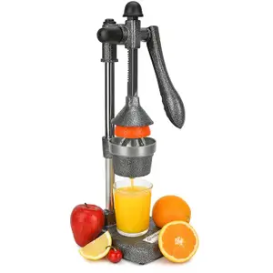 CHEFWARE Aluminum Instant Hand Press Citrus Fruits and Vegetable Juicer, Big, 100% Made In India (Juice Pro Antique)