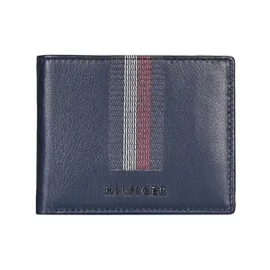 Tommy Hilfiger Men RFID Protected Astoria Slimfold Wallet - Navy, No. of Card Slot: 8