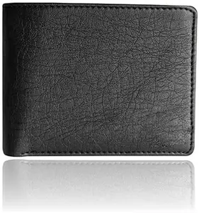 fashmart Classic Men's Wallet | Purse for Men Artificial Leather Wallet (2 Compartment, 6 Card Holder, with Album Card Holder)(Color-Black)