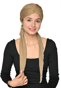 The Headscarves Bamboo Viscose Hijab Pre-Tie Headwear for Women (SS412_Multicolor)