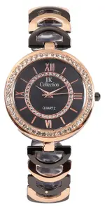 Visit the IIK COLLECTION Store IIK COLLECTION Watch for Woman Round Studded Dial |Analogue Quartz Movemnet Ladies Watch|Long Battery Life|Stainless Steel Adjustable Bracelet Chain Strap|Double Lock Clasp Safety Watches for Girls