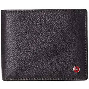 Alpine Swiss Mens Leather RFID Bifold Wallet 2 ID Windows Divided Bill Section York Collection Soft Nappa Brown