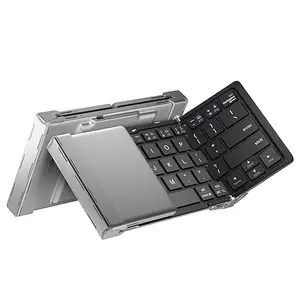iClever Portable Folding Keyboard, Ultra Slim Pocket Size tooth Keyboard Wireless
