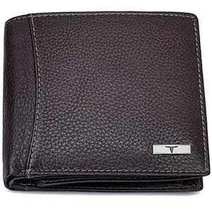 URBAN FOREST Oliver Dark Brown Leather Wallet for Men - Packed in Premium Wooden Box for Festive Gifting