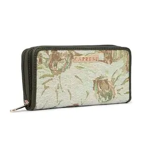 Caprese Women's Faux Leather Neo Medium Wallet (Green)