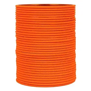 T4 Jewels Matte Finished Multi Colours Textured Metal Bangles Set for Women & Girls (Set of 36)_Orange_2.10