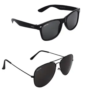 Brand: Creature Creature Black Matt Finish Unisex Sunglasses Combo with UV Protection
