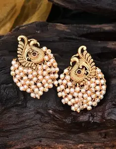 Kala Kriti Kalakriti Beautiful Peacock Earrings With Moti
