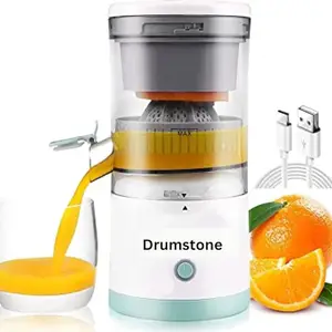 Drumstone ???? ?????????? ???????????????? Electric Juicer Orange Squeezer Citrus Press Lemons, Portable USB Charging Electric Juicer Wireless Fruit Juicer High Juice Yield Direct for Kitchen