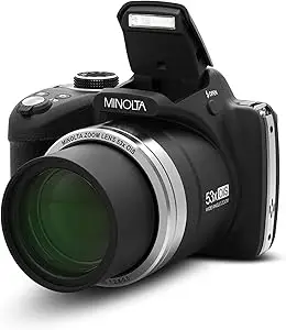 Minolta Pro Shot 16 Mega Pixel HD Digital Camera with 53x Optical Zoom, Full 1080p HD Video & 16GB SD Card, MN53Z