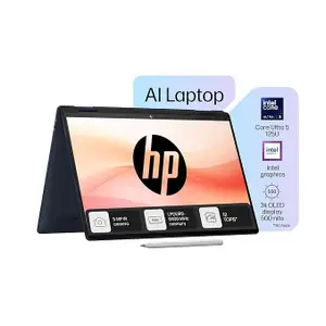 HP Envy x360, Enhanced by AI, Intel Core Ultra 5 125U, 14-inch (35.6 cm), 2.8K, 16GB LPDDR5, 512GB SSD, Intel graphics, 5MP IR camera, Poly Studio (Win 11, MSO 2021, 1.44 kg), fc0078TU
