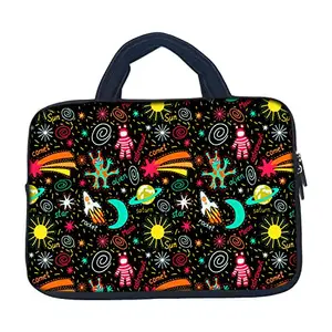 Theskinmantra Funny Space Laptop Sleeve Bag with Zipper & Handle for Screen Size 15.6 inches Laptop / Notebook 15.6/ MacBook 15.4 / Chrombook 15.6.