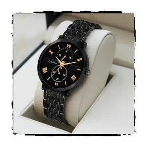 Visit the STYLEDOSE Store STYLEDOSE Women's Luxury Black Analog Watch – Rose Gold Roman Numerals with Stylish Metal Chain Strap Wrist Watches for Women's & Girls&Miss&Ladies