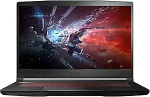 Newest MSI GF63 Thin 15.6" FHD Gaming, 10th Gen Intel 4-Core i5-10300H up to 4.5GHz(Beat i7-7920HQ), NVIDIA GTX 1650 MaxQ, 16GB DDR4, 512GB NVMe SSD, Ethernet, WiFi 6, HDMI, USB-A&C, Win10