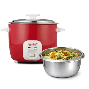 Prestige Delight Cute 1.8 SS Bowl Electric Rice Cooker(1.8L for ROpen Type, Silky)