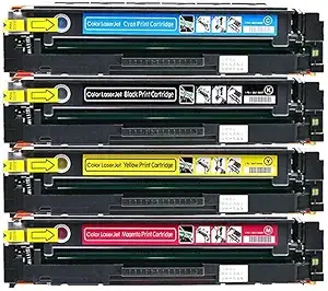 131A Toner Cartridge Compatible for CF210A/CF211A/CF212A/CF213A Compatible for Color Laserjet Pro 200 Color M251,Cyan, Magenta,Yellow, Black,Combo Pack Set of 4