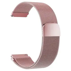 Colorcase Smart Watch Strap Compatible with Skagen Falster 2 Smart Watch - Mangetic Mesh Chain Strap -Rose Pink