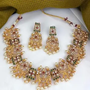 KAPOOR SONS Women'S Ethnic Style Necklace Set Multi Color Free Size Pid41828