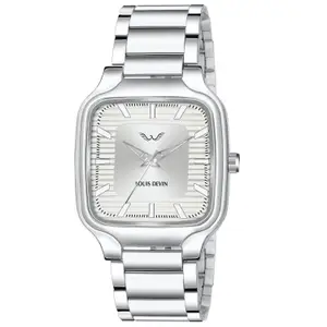 Visit the LOUIS DEVIN Store LOUIS DEVIN Steel Chain Analog Wrist Watch for Men (Silver/Green/Brown/Blue/Black Dial) | LD-GS069-CH