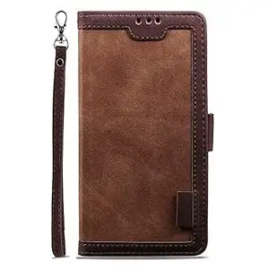 TELETEL for VIVO V70 Elite Professional Magnetic Closure Wallet Flip Case Mobile Cover (Leather & Velvet|Brown)