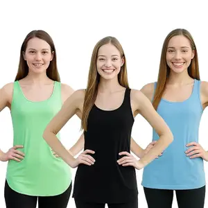 APOLO Women's Super Combed Cotton Rib Fabric Slim Fit Inner Tank Top | Cotton Slips-BigStripe