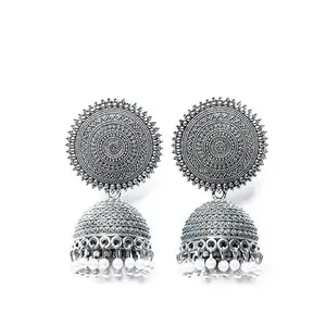 Vomma Jhumki earrings with white pearls