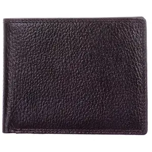 BLU WHALE Genuine LeatherBi -fold Brown Men's Wallet