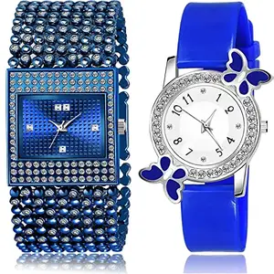 NEUTRON Fashion Analog Blue and White Color Dial Women Watch - GL290-G98 (Pack of 2)