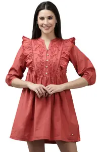 Visit the Van Heusen Store Van Heusen Women's Cotton A-Line Mid-Thigh Length Dress