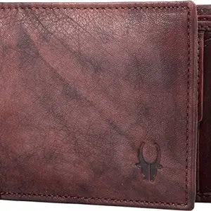 WildHorn Washed Brown Antique Vintage Look Genuine Men's Leather Wallet