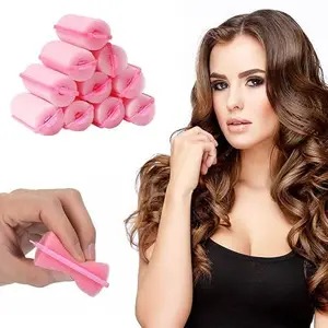 SIYAA Foam Sponge Hair Rollers Soft Sleeping Hair rollers Curvy Wavy Curlers Flexible Hair Styling Curler Tools Sponge Curlers for Hair, Use For Long Hair Short Hair Ladies - 12pc, Multi.