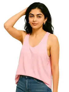 THE BLAZZE Ladies' Sleeveless Camisole - U-Neck, Soft Cotton Rib Tank Top for Innerwear 1005 NB38 Parent