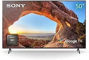 Sony 50 Inch BRAVIA X85J Smart Google TV, 4K Ultra HD