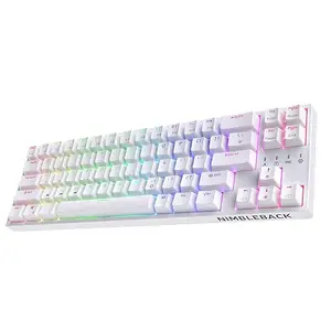 LTC NB681 Nimbleback Wired 65% Mechanical Keyboard, RGB Backlit Ultra-Compact 68 Keys Gaming Keyboard