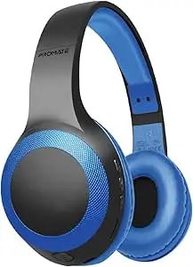 Promate Wireless Headphone, Powerful Deep Bass tooth v5.0 Headphone