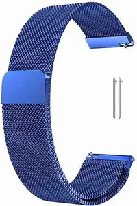 Chain watch strap universal for all 20 mm watches_003 20 mm Metal Watch Strap (Blue)