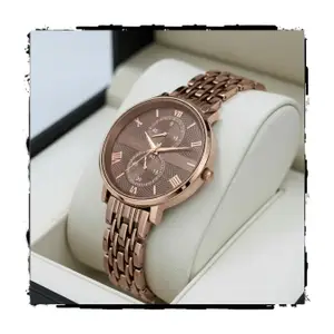 Visit the STYLEDOSE Store STYLEDOSE Women's Luxury Black Analog Watch – Rose Gold Roman Numerals with Stylish Metal Chain Strap Wrist Watches for Women's & Girls&Miss&Ladies