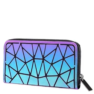 BESTOTTAM Geometric Luminous Purses and Handbags for Women Holographic Reflective Crossbody Bags Wallet