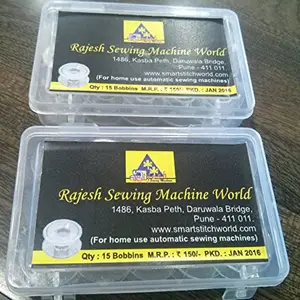 Rajesh 30 Bobbins for Any Automatic Sewing Machines (Singer/Usha/Brother/Rajesh)