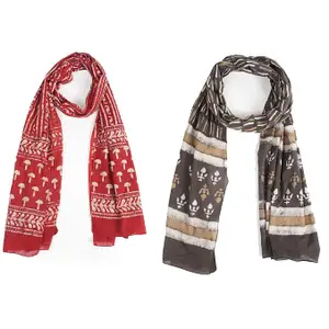 Female Stole/Scarf For Girl/Ladies Cotton Blend Ethnic Pattern Solid Scarves For Women(STCO-17)