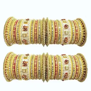 SHINE OF STARS Bridal Chura/Chura/Set for wedding Jewellery/Punjabi Chuda/Bridal Chuda Bangles/Chuda for Women-118