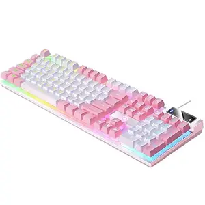 UJEAVETTE Mechanical Gaming Keyboard USB RGB Backlit for PC Game Office